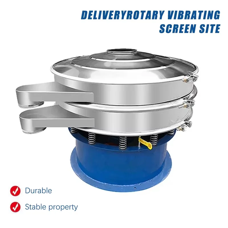 

60cm single layers Rotary vibrating sieve packing machine electric screen machine powder grain food filter filling machine