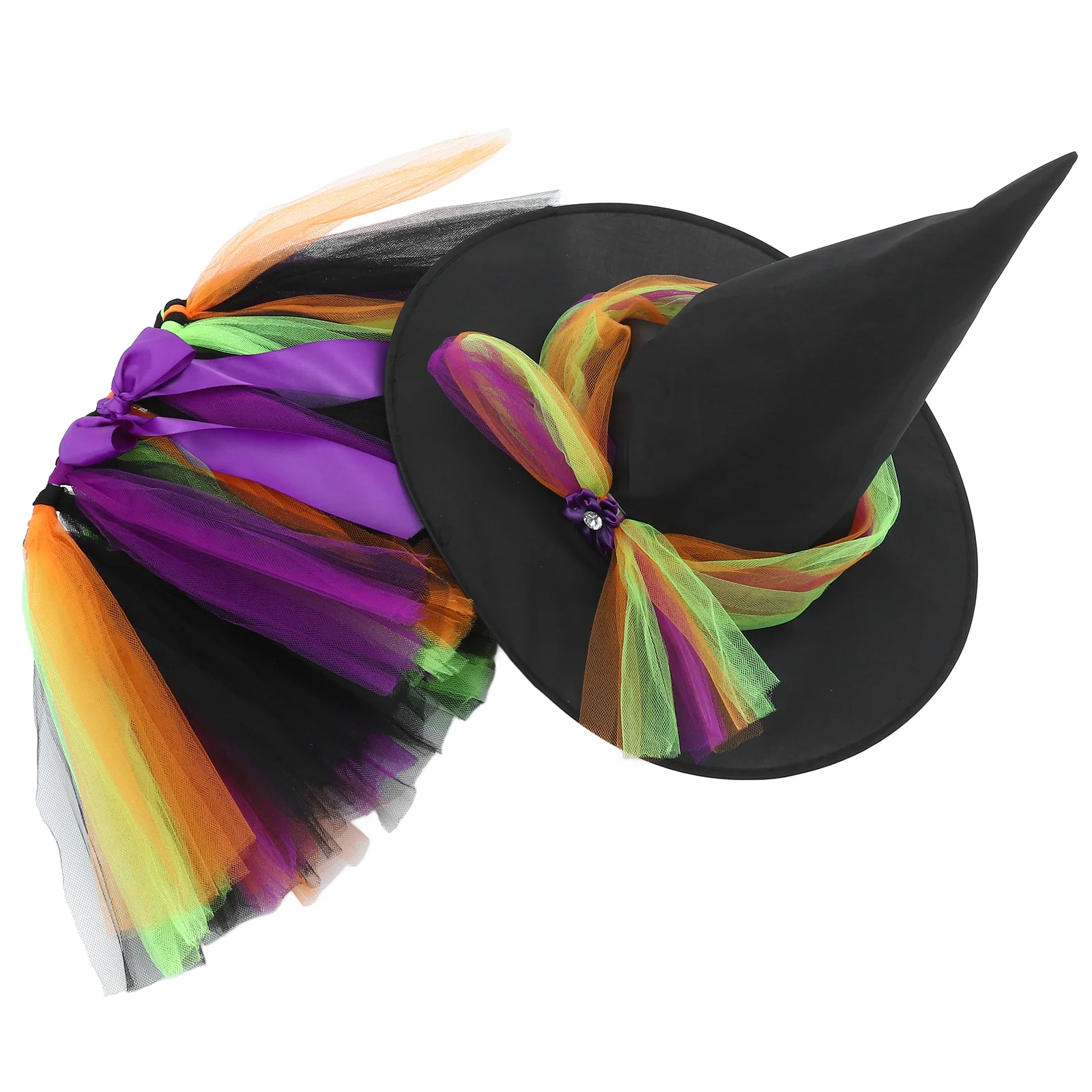 Conjunto de vestido de bruja de Halloween, tutú, fiesta, falda abombada de bruja, conjunto para niños para fiesta, cumpleaños, Festival, rendimiento, talla S