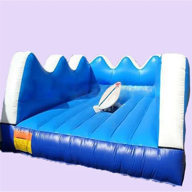 Juego de simulador de máquina de surf inflable para deportes de PVC, tabla de surf mecánica, a la venta