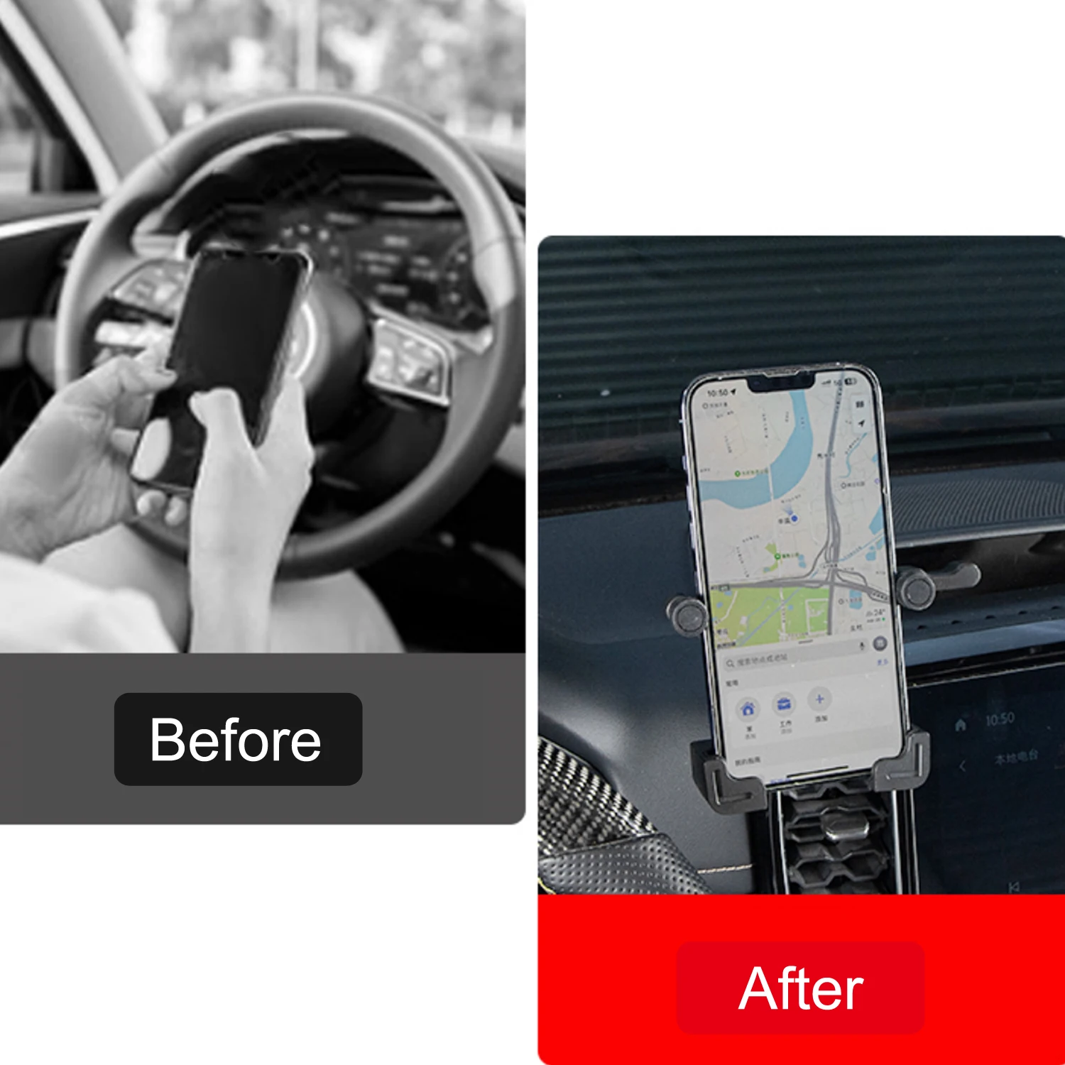 Car Phone Holder for Ford Ranger P703 2024 2025 Dash Mount GPS Bracket Navigation Stand Auto Accessories