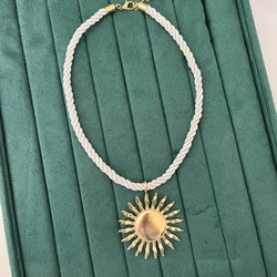 2023 Earring Necklace Exaggerated Geometric Sun Earrings for Women Personality Jewelry Wholesale Necklaces in stock