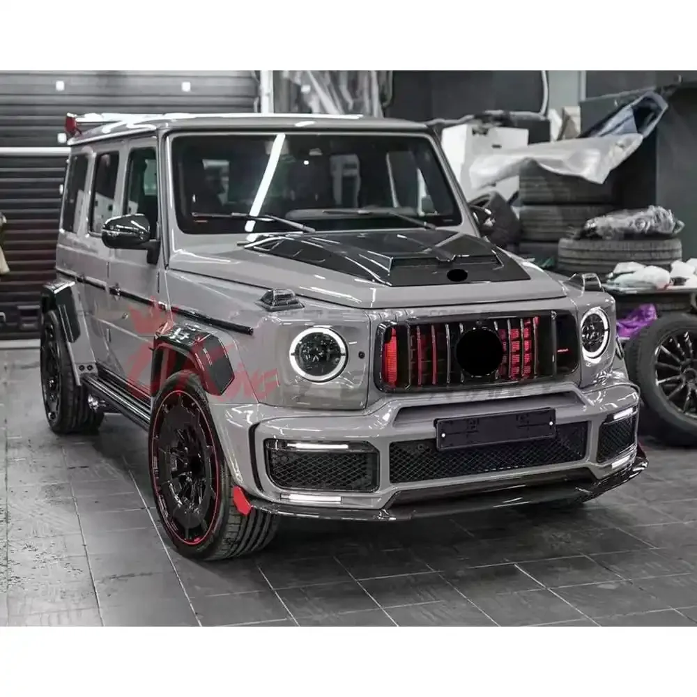 Rocket G900 Style Full Body Kit Dry Carbon Fiber Aero Kit For Mercedes Benz G Wagon W464 AMG G63 G500 G550