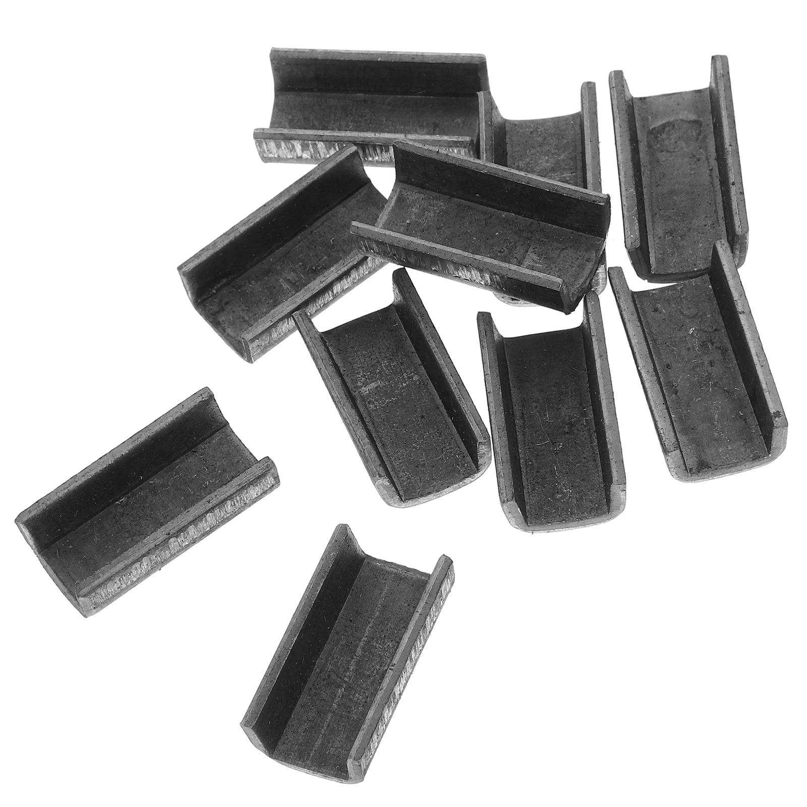 

10Pcs Durable Iron Hoe Clips for Garden Tool Maintenance Reinforce Hoe Heads Versatile Use in Backyard Backyard Tool