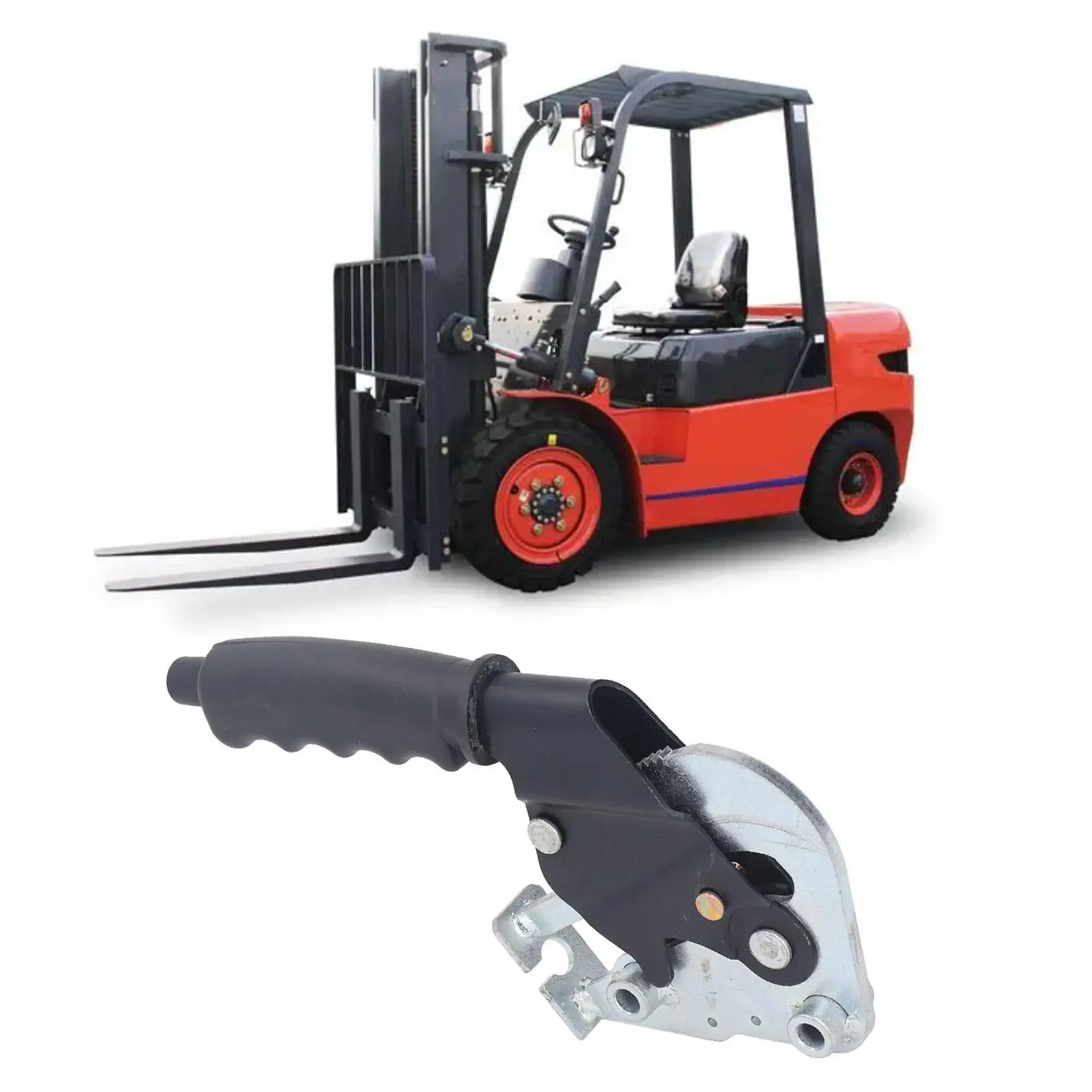 Corrosion-Resistant Forklift Hand Brake Handlebar 3355202606 - Easy Install Detachable Lever for tractor Loaders