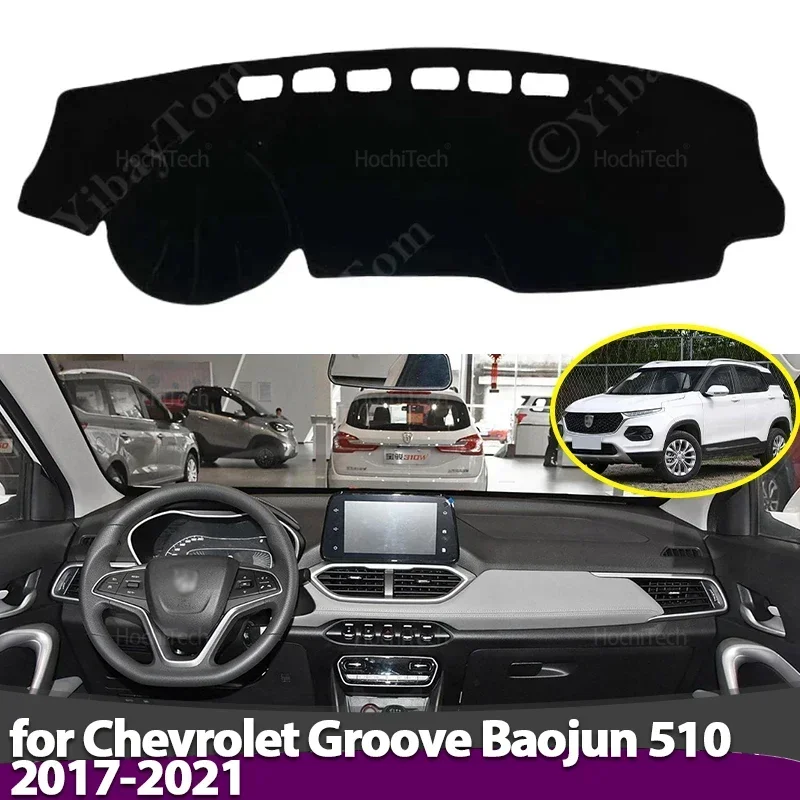 Anti-Rutsch-Armaturenbrett-Abdeckung, Schutzpolster, Autozubehör, Sonnenschutz-Teppich für Chevrolet Groove Baojun 510 2017–2021