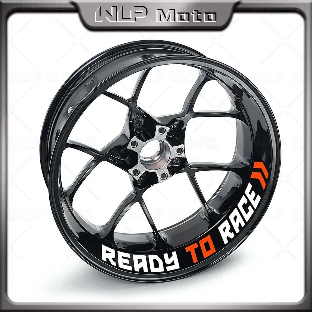 ل R2R DUKE 790 890 1290 250 390 125 دراجة نارية عجلة عاكسة ملصق "جاهز للسباق" محور شريط الشريط ملصق مائي الملحقات