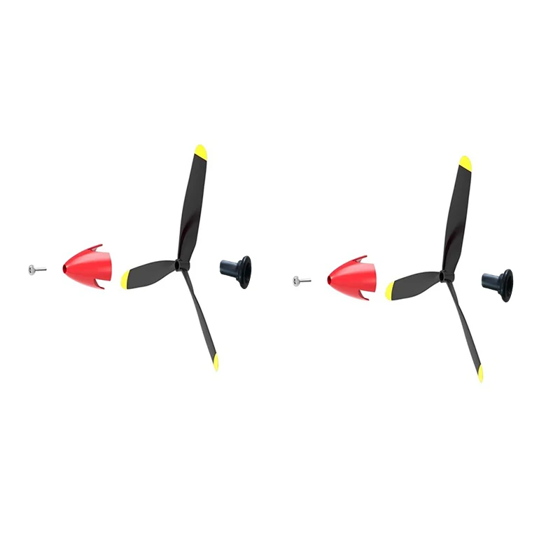 2 шт. RC самолевой пропеллер со спиннером 2/3/4 лопастями, подходит для P51D Mustang BF109 F4U Corsair