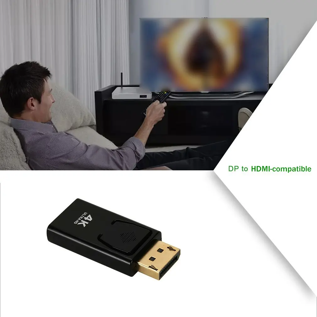 Dp To HDMI-compatible 4K Adapter Displayport Revolution HDMI-compatible Female Dp To HDMI-compatible Dropshipping Wholesale