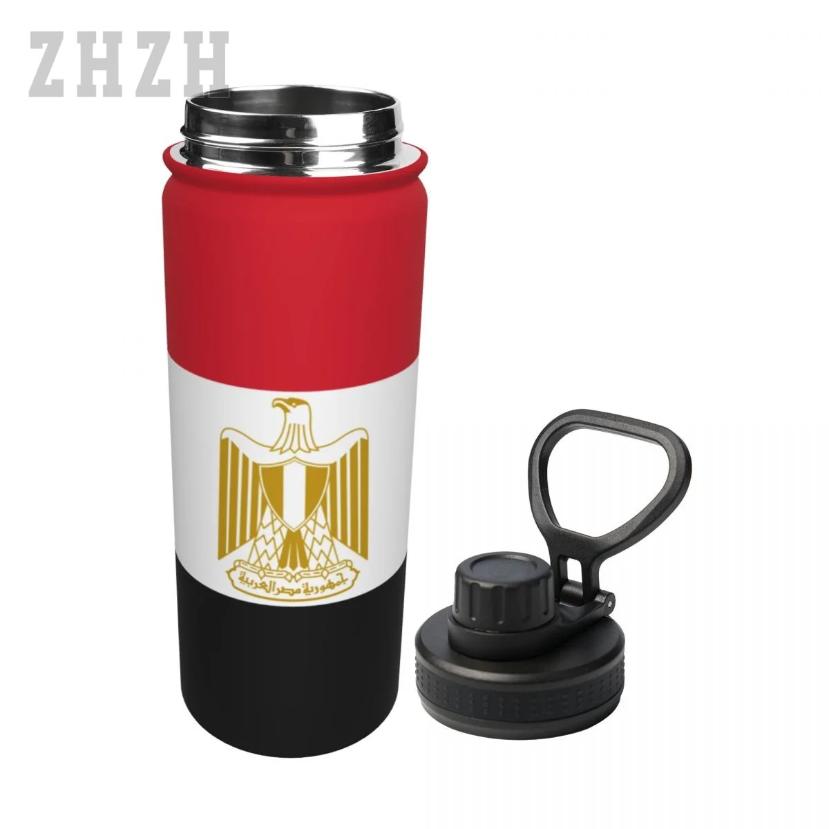 Unisex Sports Water Thermos Bottle Egypt Flag Egyptian 304 Stainless Steel Double-layer Insulation Cold And Hot Travel