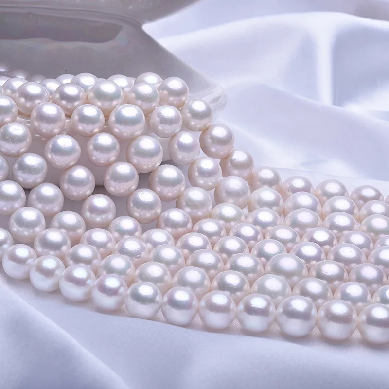 

New Design Wholesale 12-15mm AAA- White Edison Round Pearl Strand