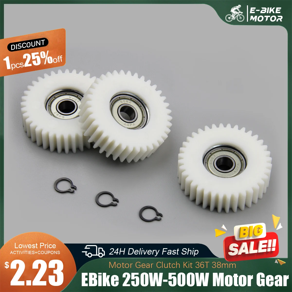 

Планетарная шестерня 47x13,5 мм, 36 зубьев, шестерни с подшипниками 8 мм, ступицы колес, нейлоновая шестерня для электрического велосипеда для двигателя 250W350W500W, детали для электронного велосипеда