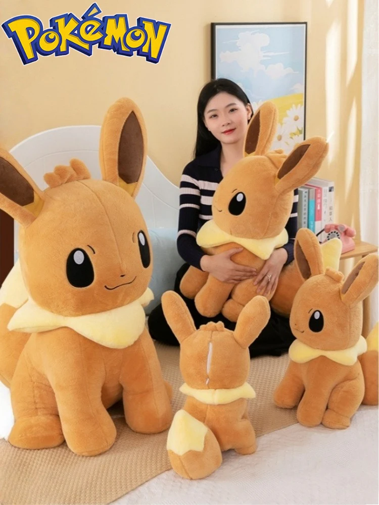 45/55/75CM Große Pokemon Eevee Plüschtiere Kawaii Cartoon Anime Plüsch Weiches Kissen Puppe Gefüllte Plüschies Niedliche Zimmerdekoration Geschenk