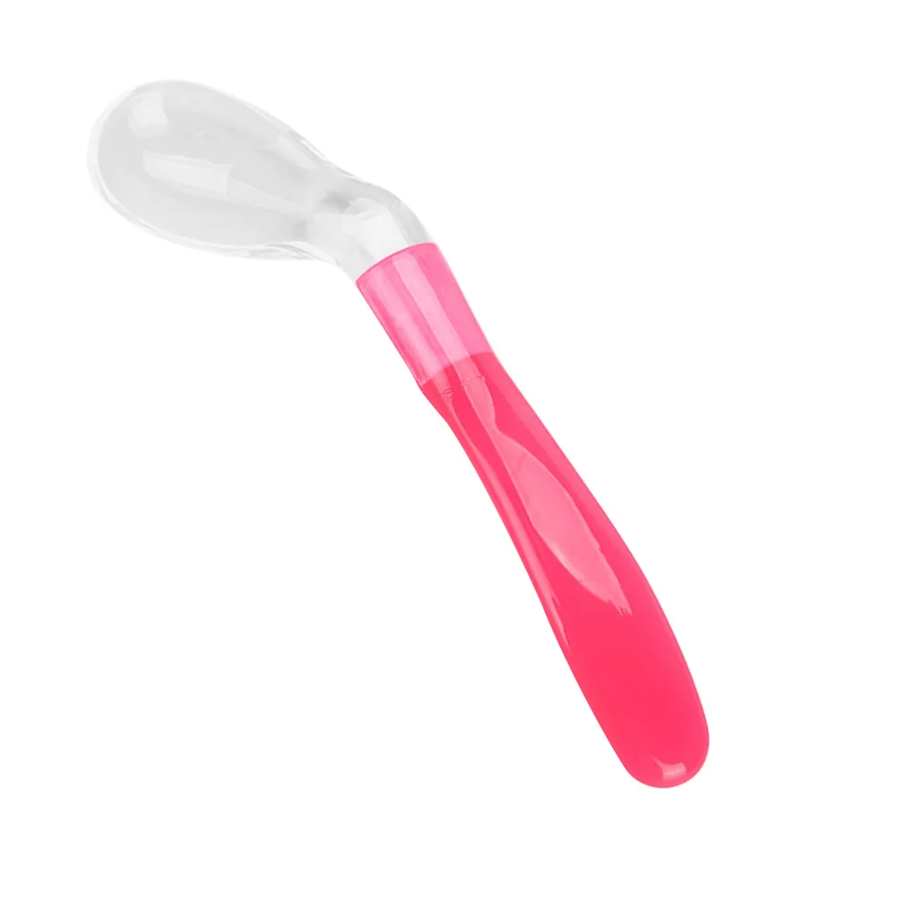 

2 шт. силиконовая мягкая ложка для младенцев, набор ложек для кормления новорожденных, неглубокий дизайн, безопасная ложка для твердой еды