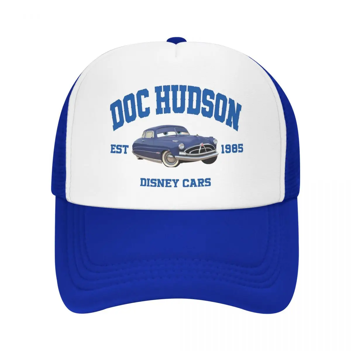 Doc Hudson Est 1985 Cars Mesh Baseball Cap Trucker Worker Cap Lightning Mcqueen Hat Snapback Caps Trucker Cap Trucker Cap