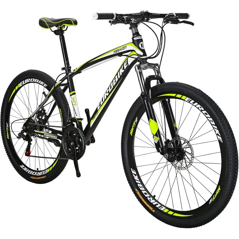 

27.5 Dual Disc Brakes 21-Speed Mountain Bike with Front Suspension for Men and Women