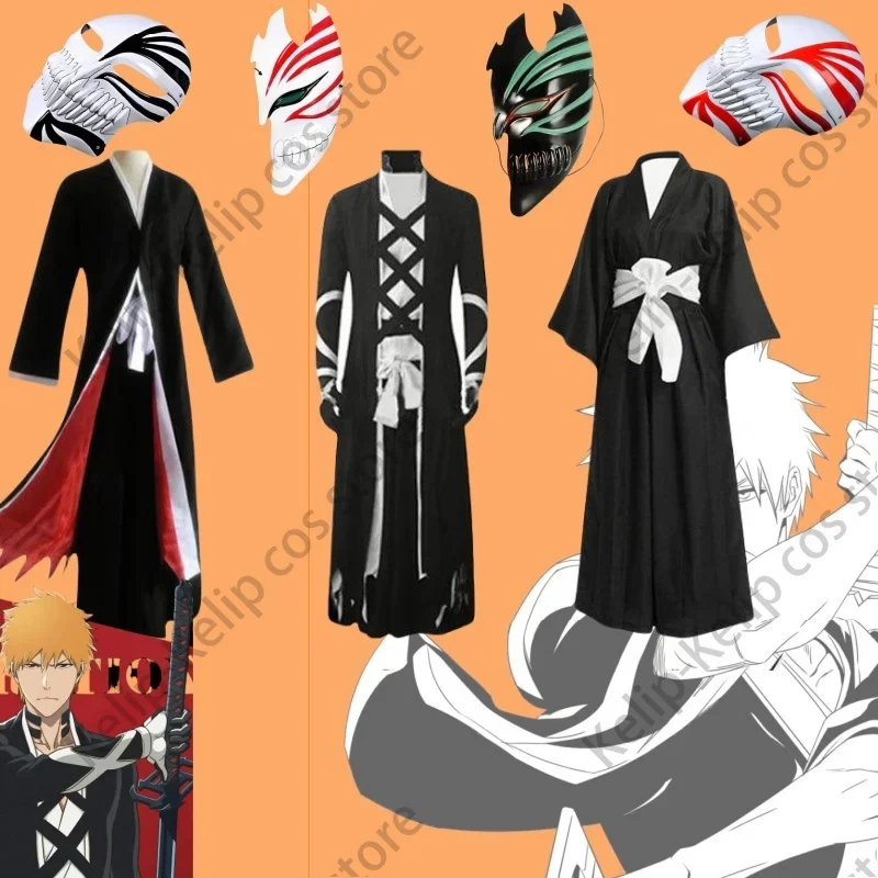 Bleach Kuchiki Rukia Cosplay Costumes Kurosaki Ichigo Die Pa Soul Society Shinigami Kimono Full Outfit Thousand-Year Blood War