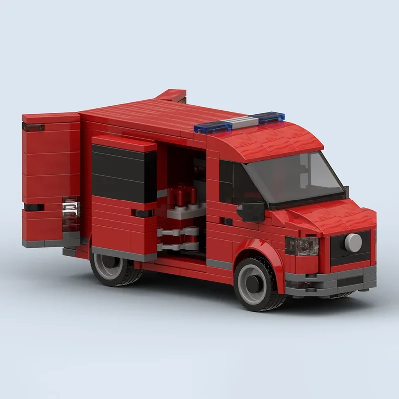 Moc اللبنات الهولندية إعادة تأهيل النار فان التكنولوجيا وحدات الطوب نموذج هدايا عيد الميلاد اللعب DIY مجموعات الجمعية!