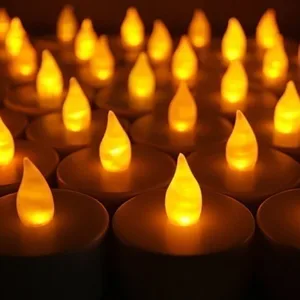 24/48 PCs Kerze LED ohne Flame Home Christmas Party Elektronische herzförmige Batterie Batterie Velas Teelight 10 Hauptverkaufsvela die Batterie - №9