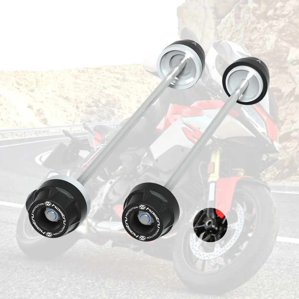 Für BMW F900R F900XR SE / TE 2020-2025 Motorrad Vorder- und Hinterachse Gabelschutz Crash-Slider Radschutz