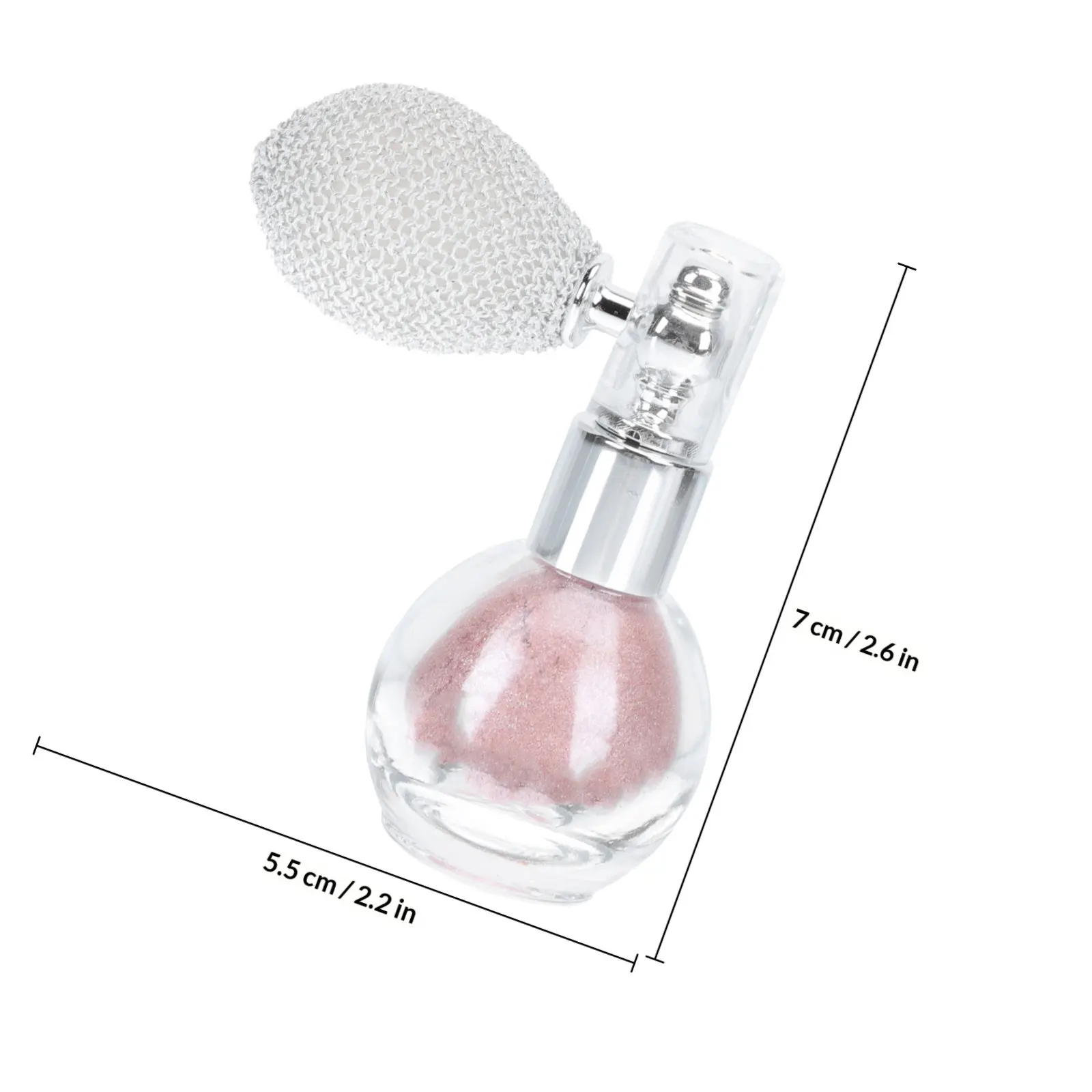 Spruzzatore di polvere glitter oro di piccole dimensioni per viso, corpo, capelli, illuminante, accessorio per il trucco, strumento spray lucidante, decorazione