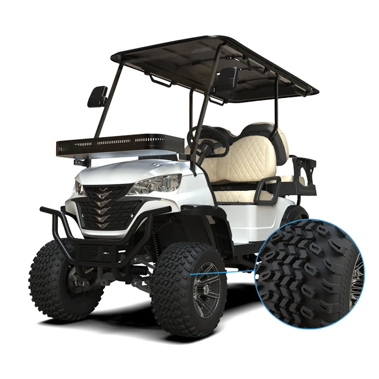 4 Seater 48V Lithium Battery Electric Golf Buggy 4x4 AC Motor 70-90km Range Customizable Utility Vehicle for Resort Travel