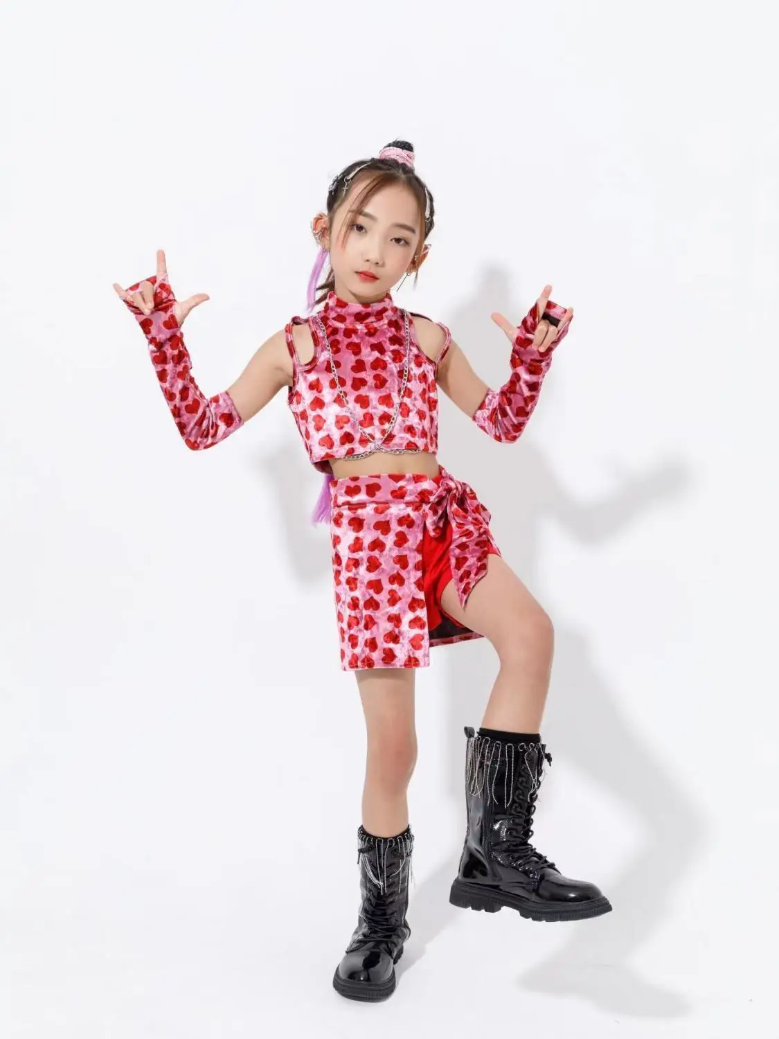 Children's jazz dance performance costumes children's street dance hip-hop performance sets girls' dance costumes