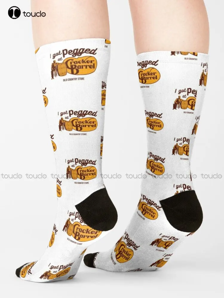 I Got Pegged At Cracker Barrel Socks Funny Socks For Women Personalized Custom Unisex Adult Teen Youth Socks Custom Gift Funny