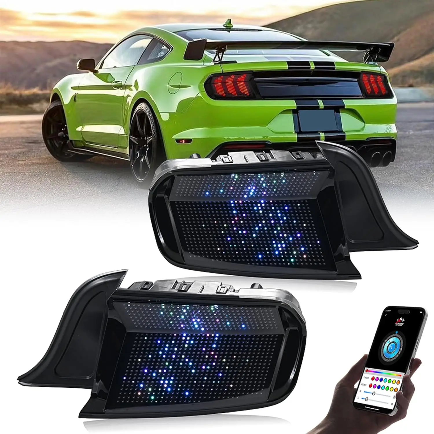 

Digital Tail Light for Ford Mustang 2015-2023 Multiple Modes Rear Lights Coupe Convertible LED Sequential Auto Accessories