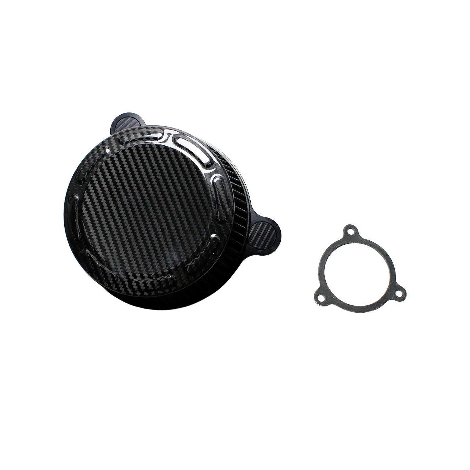 Carbon Fiber Air Cleaner Intake Filter For Harley Touring FLHT FLHR FLHX FLTR 2008-2016