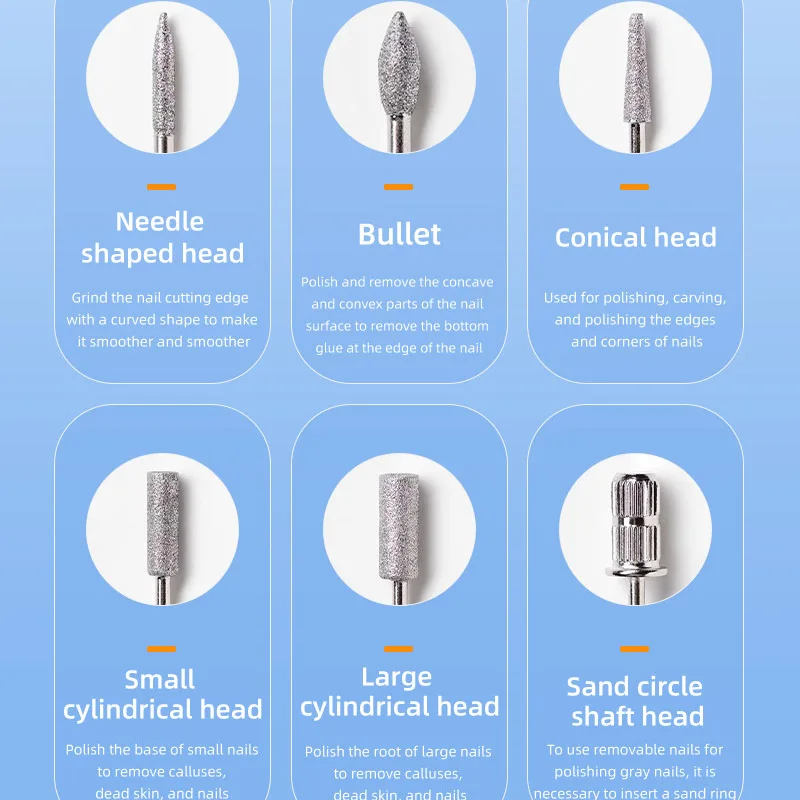 Nagelboormachine Elektrische draagbare nagelvijl Oplaadbare nagelschuurmachine voor gelnagels polijsten voor thuis manicure salon