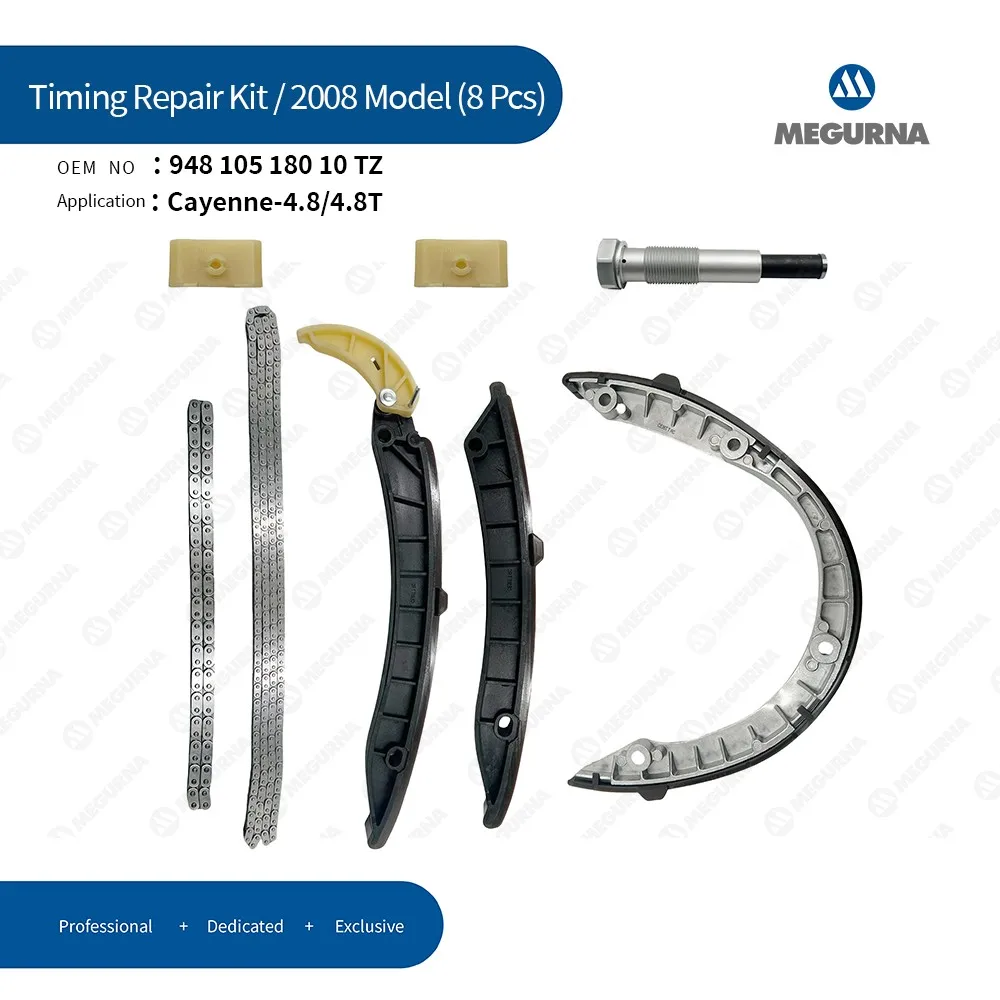 ENGINE Timing Chain Rebuild Kit Fit 4.8L 4.8T V8 Gas for 2008 Porsche CAYENNE (9PA) M 48.01 94810518010 94810506811 94810725211