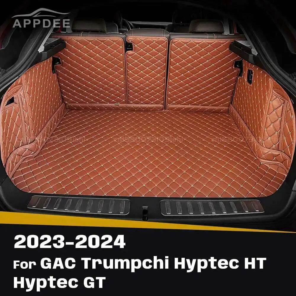 

Для GAC Trumpchi Hyptec HT、 Hyptec GT 2023-2024 Автоматический коврик для багажника с полным покрытием, автомобильный защитный коврик, грузовой вкладыш, аксессуары для интерьера