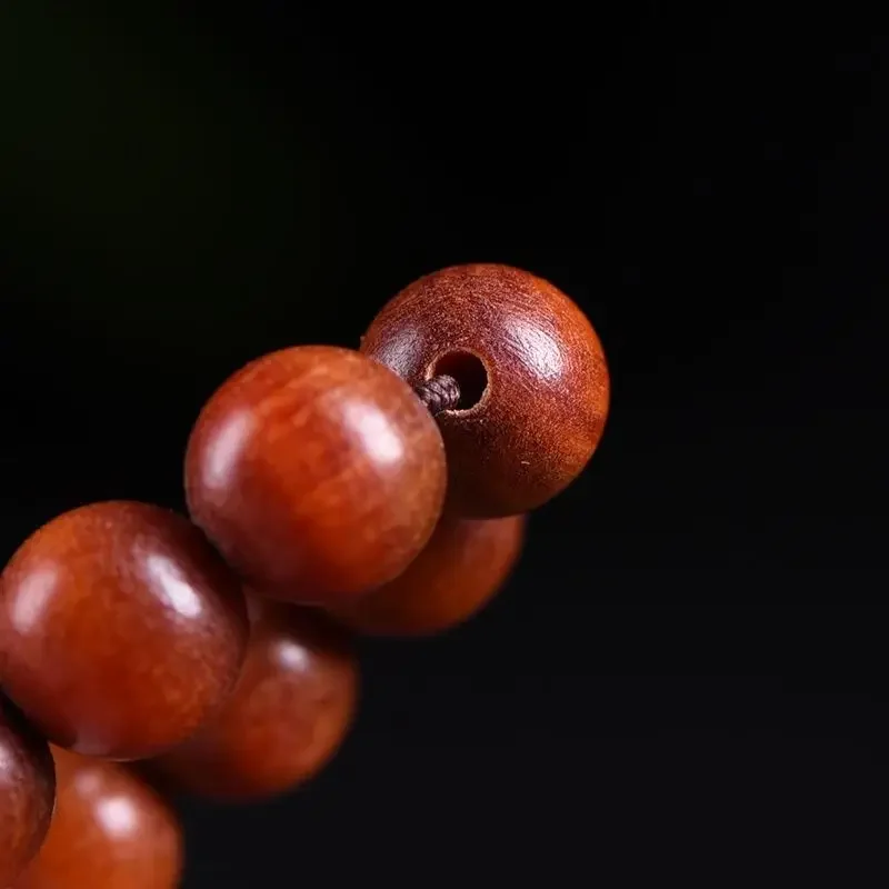 Natural Rosewood Prayer Bead Bracelet Prayer Beads 108 PCs Pterocarpus Santalinus Sunk Buddhist Buddha Bracelet Wooden Bead Long