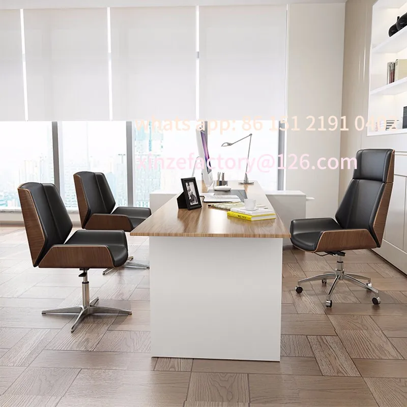 Customizable Leather Computer Swivel Chair Home Comfort Sedentary Office Business Classroom Chair Bedroom Study Chair