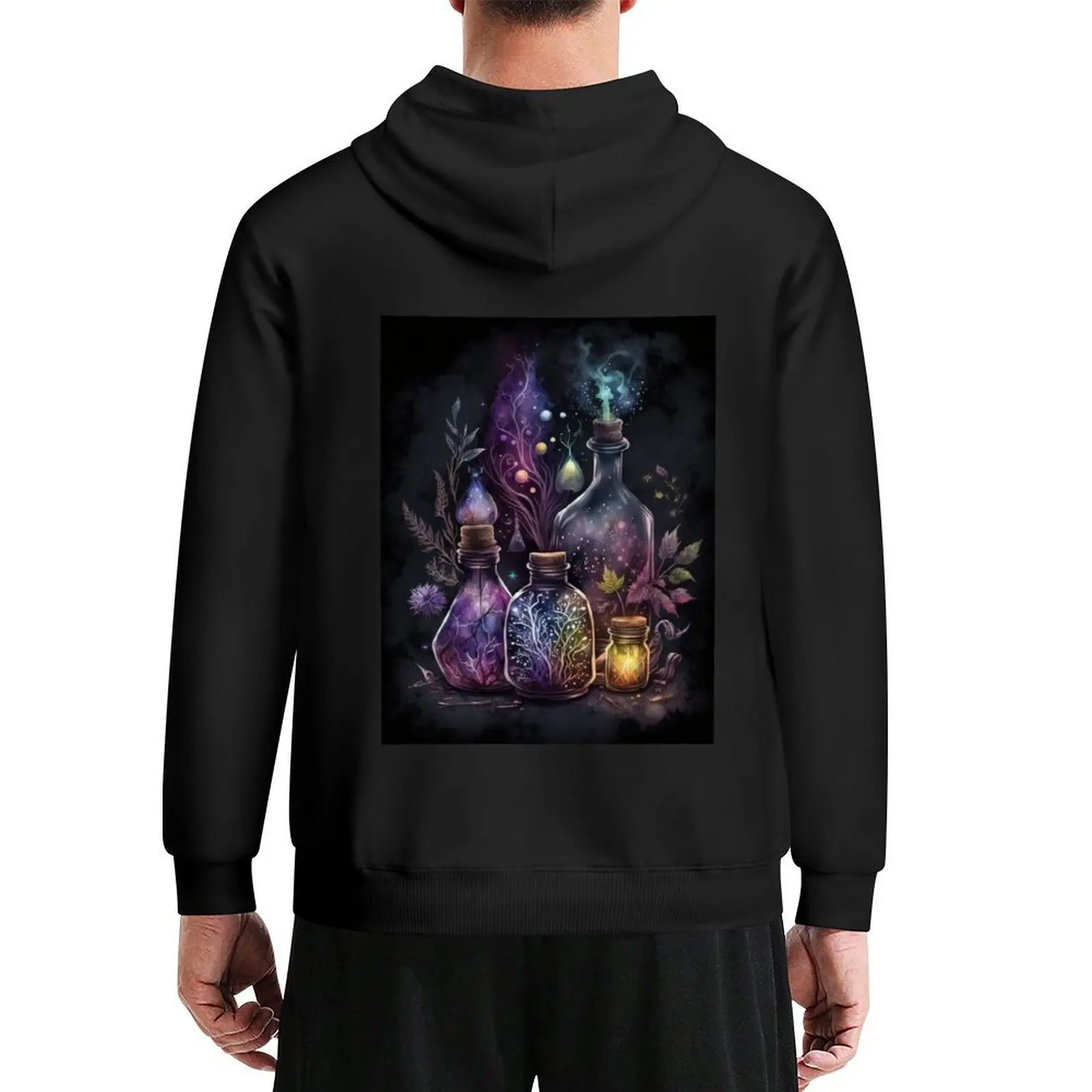 

Witchy Dark Goth Apothecary Potion Bottles Hoodie men's sweat-shirt men wear fashion men new in hoodies & sweat-shirt