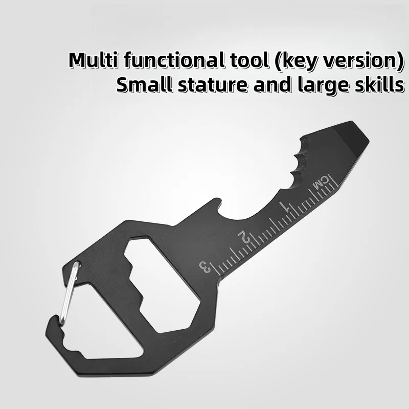 Card Type Tool Card Multifunctional Keychain Bottle Opener, Hexagonal Pendant, Portable Screwdriver Mini