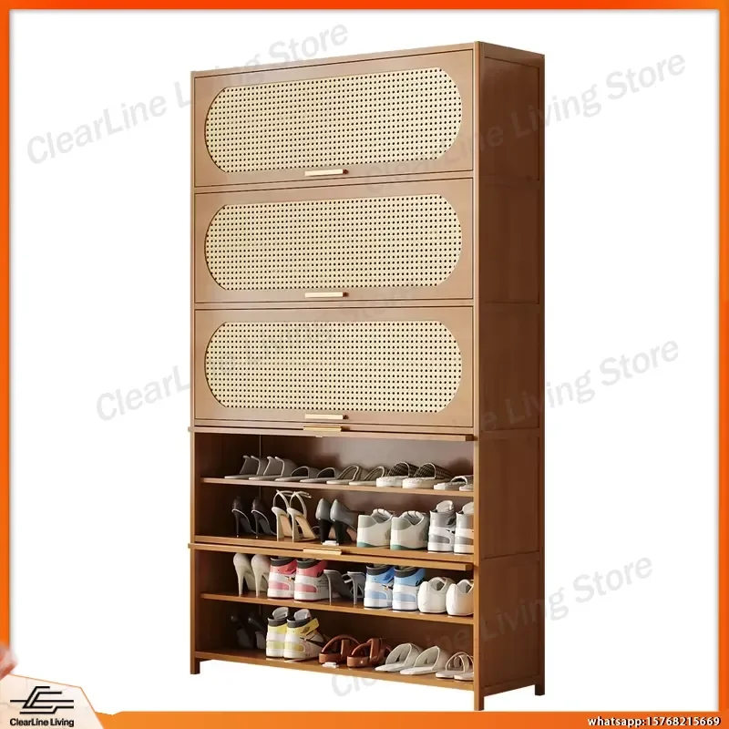 Floor to Ceiling Shoe Rack Wall Mounted Multi Layer Storage Organizer for Entryway Hallway Living Room Home Closet Space