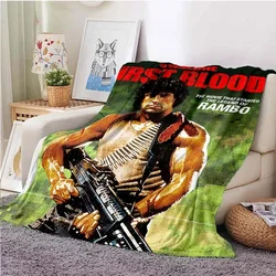 Classic Movies First Blood Rambo Blanket Soft Plush Blanket Soft Warm Flannel Throw Blankets Birthday Gift Comfortable Blanket