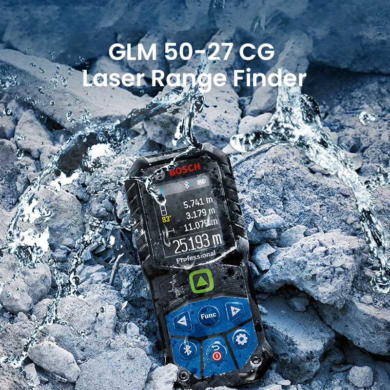 50M Laser Rangefinder Bosch GLM 50-27 CG IP65 Bluetooth Electronic Digital Measuring Rule Hight Precise Green Laser Rangefinder