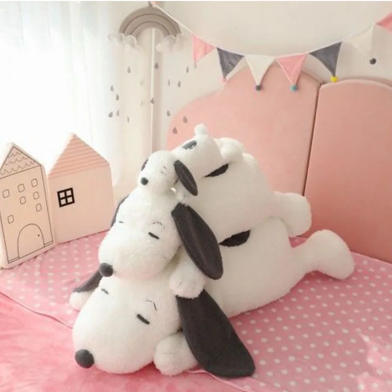 Snoopy Pillow Sleeping on An Oversized Bed kawaii Plush Doll Originality Fashion New Pattern Doll Headrest Sending Friends