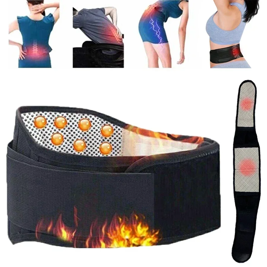 

1PCS Adjustable Waist Tourmaline Self Heating Magnetic Therapy Back Waist Support Belt Lumbar Brace Massage Band Health Care