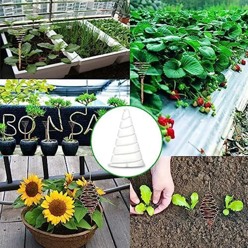 Clips d'enroulement de bobine de Fibonacci Smart-2Pcs pour antenne de jardin en cuivre de Culture électrique, antenne de jardin de Culture électrique