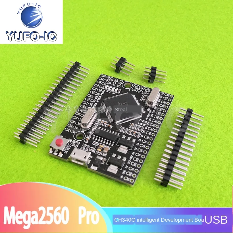 Free Ship 2pcs Mega2560 Pro SCM ATmega2560-16AUarduinUSB CH340G Intelligence Development