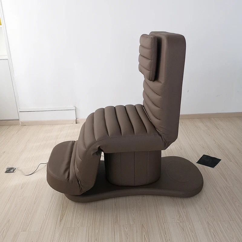 

Хит продаж: Роскошная электрическая массажная кушетка из коричневой кожи (шоколадный оттенок) с тремя моторами для салонов красоты