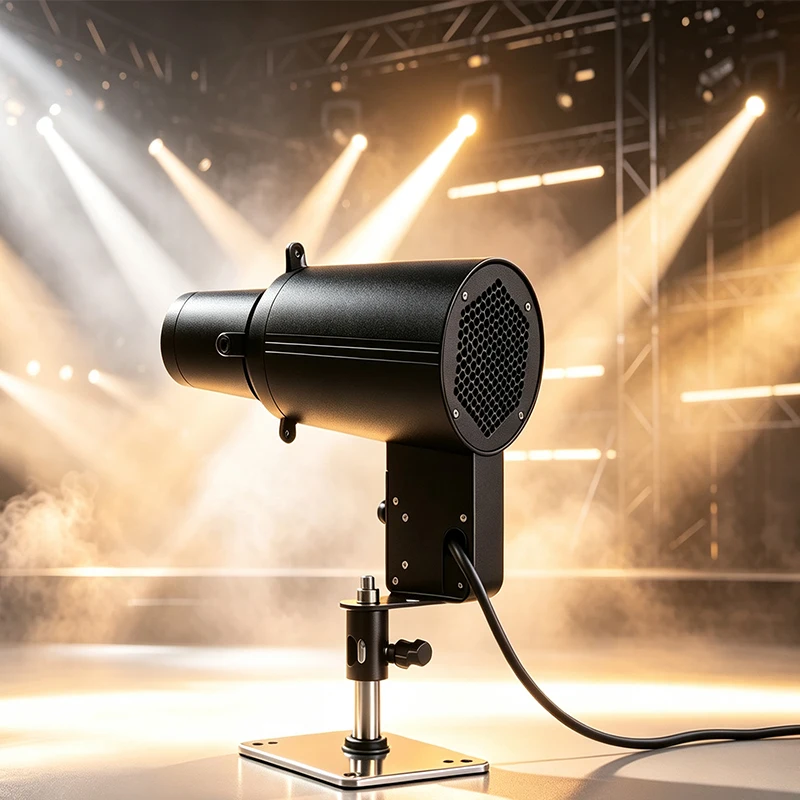 Single Arm Mini 50W HD WW CW 2in1 or RGBL 4in1 LED DMX Profile Lights with Wireless Lumen Radio Theater Ellipsoidal Stage Lights