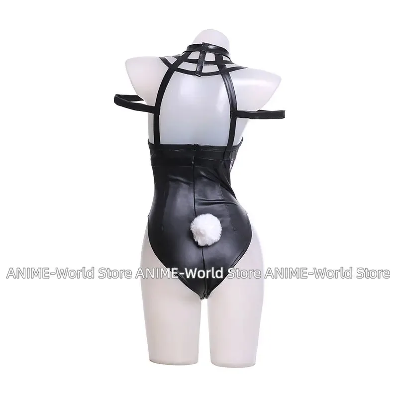 SPYxFAMILY Yor Bunny Girl Anime Cosplay disfraz vestido de cuero Sexy