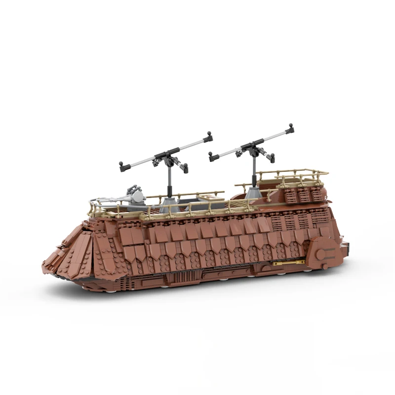 MOC-65586 Space Film Jaba Sail Barge Transport Ship Model Building Block High-tech Assembly Bricks Toys Childrens Birthday Gifts