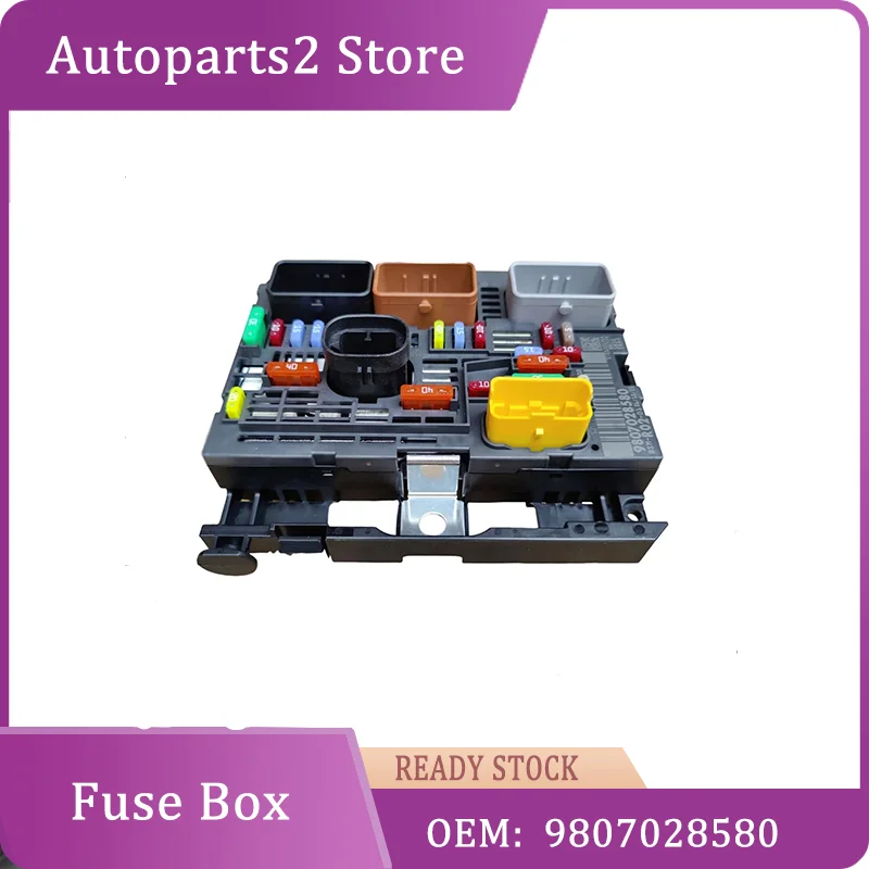 9807028580  9809742780 R05 R02 R19 Fuse Box BSM Module for Peugeot 5008 407 3008 RCZ Citroen C4 Picasso C5 C6