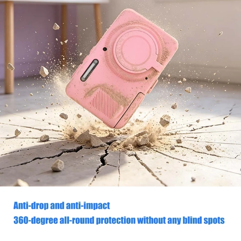 Protective Silicone Camera Case Compatible for PIXPRO FZ55, NonSlip Grip Cover with Wrist Strap Support Easy to Carry K1KF