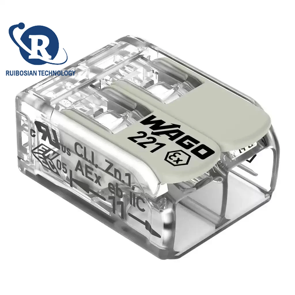 50PCS WAGO 221-482 221-483 221-485 million plug-in terminal explosion-proof wire connector parallel line divider quick connectio